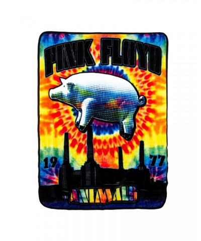 Pink Floyd Tie Dye Animals Coral Throw $20.00 Blankets