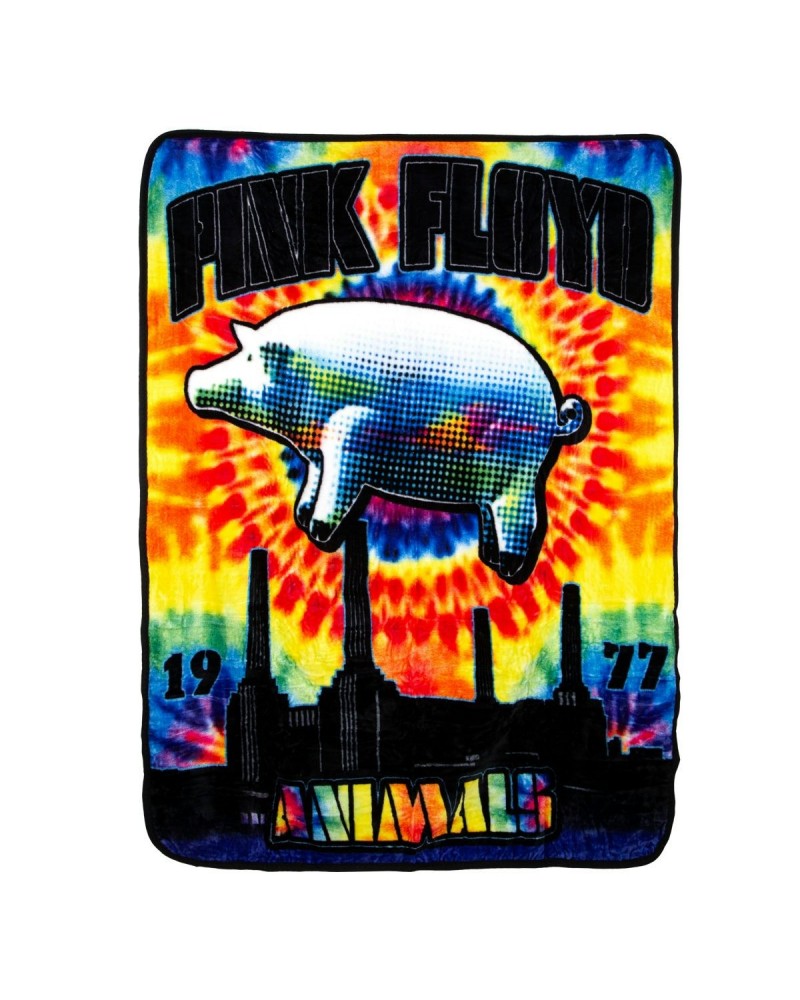 Pink Floyd Tie Dye Animals Coral Throw $20.00 Blankets