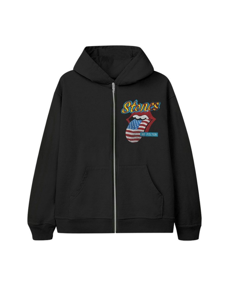 The Rolling Stones No Filter 2021 Parking Lot Zip Hoodie $26.40 Sweatshirts