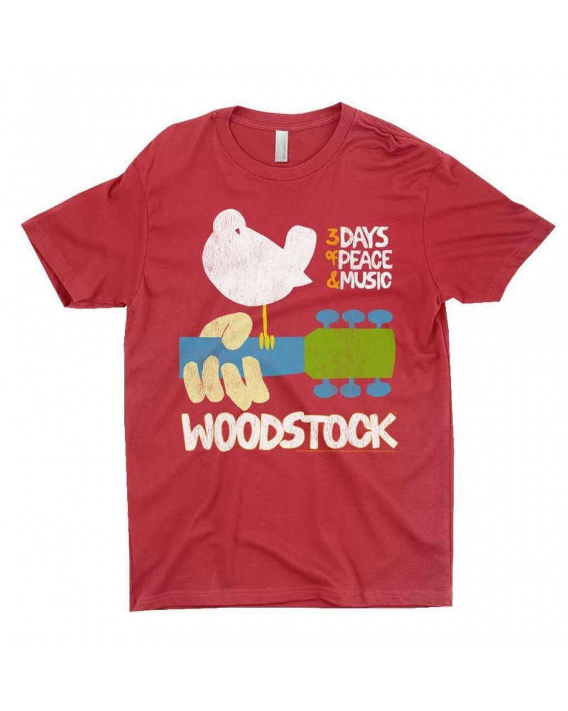 Woodstock T-Shirt | 3 Days Of Peace And Music Shirt $11.98 Shirts