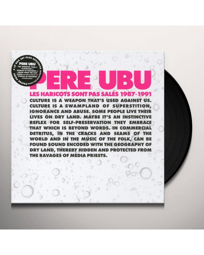 Pere Ubu LES HARICOTS SONT PAS SALES 1987-1991 (4LP/DL CARD/POSTER) Vinyl Record $31.32 Vinyl