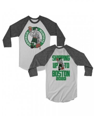 Dropkick Murphys Shipping Up to Boston 2020 Raglan (White/Onyx) $10.18 Shirts