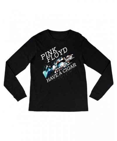 Pink Floyd Heather Long Sleeve Shirt | Have A Cigar Color Album Art Design Shirt $12.28 Shirts