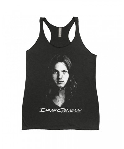 David Gilmour Ladies' Tank Top | Portrait And Logo Shirt $13.90 Shirts