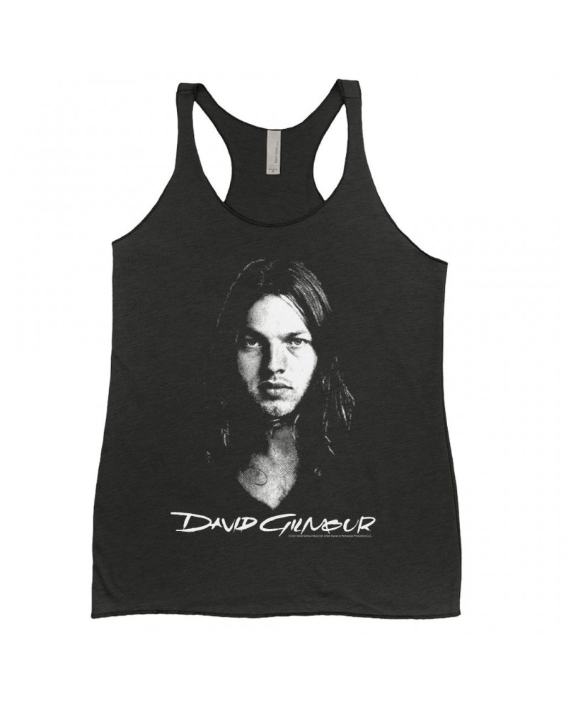 David Gilmour Ladies' Tank Top | Portrait And Logo Shirt $13.90 Shirts