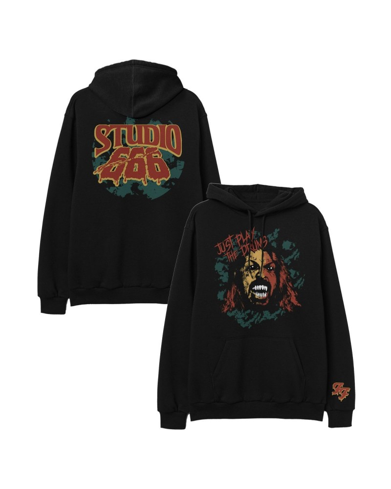 Foo Fighters Studio 666 Just Play The Drums Hoodie $22.00 Sweatshirts