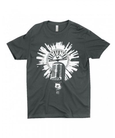 Sun Records T-Shirt | Logo And Mic White Burst Shirt $10.98 Shirts