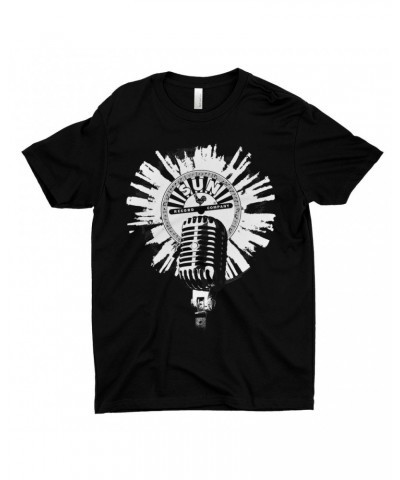 Sun Records T-Shirt | Logo And Mic White Burst Shirt $10.98 Shirts