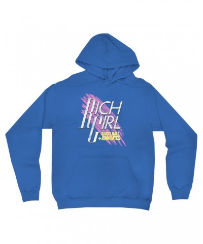 Daryl Hall & John Oates Hoodie | Rich Girl Distressed Hoodie $16.38 Sweatshirts