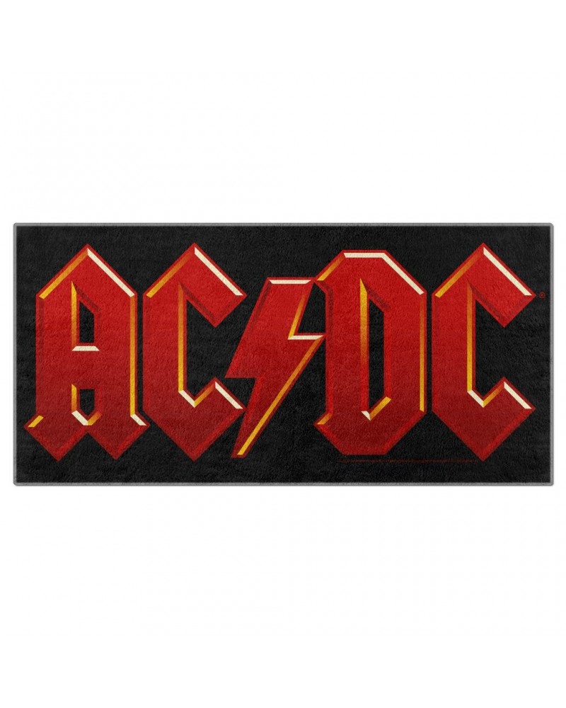 AC/DC Beach Towel | Classic Red and Yellow Logo Towel $25.28 Towels