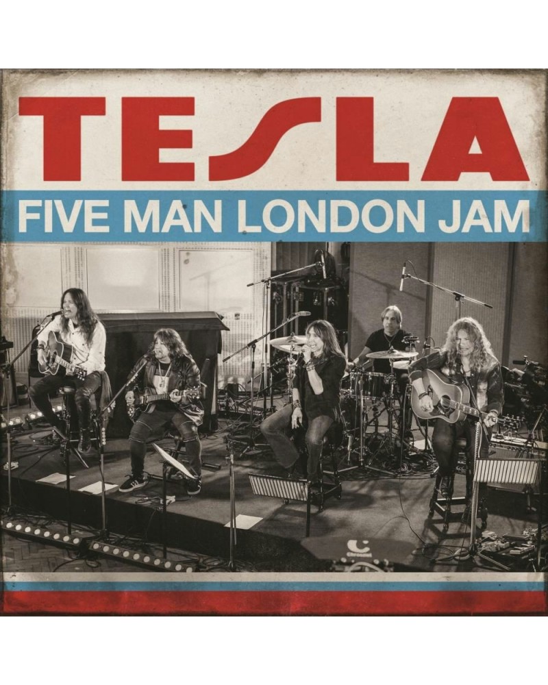 Tesla Five Man London Jam (Clear Red/Clear Blue 2 LP) Vinyl Record $20.21 Vinyl