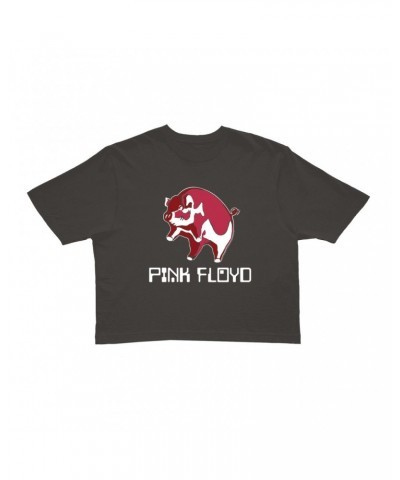 Pink Floyd Ladies' Crop Tee | Animals '77 Reissue Design Crop T-shirt $9.97 Shirts