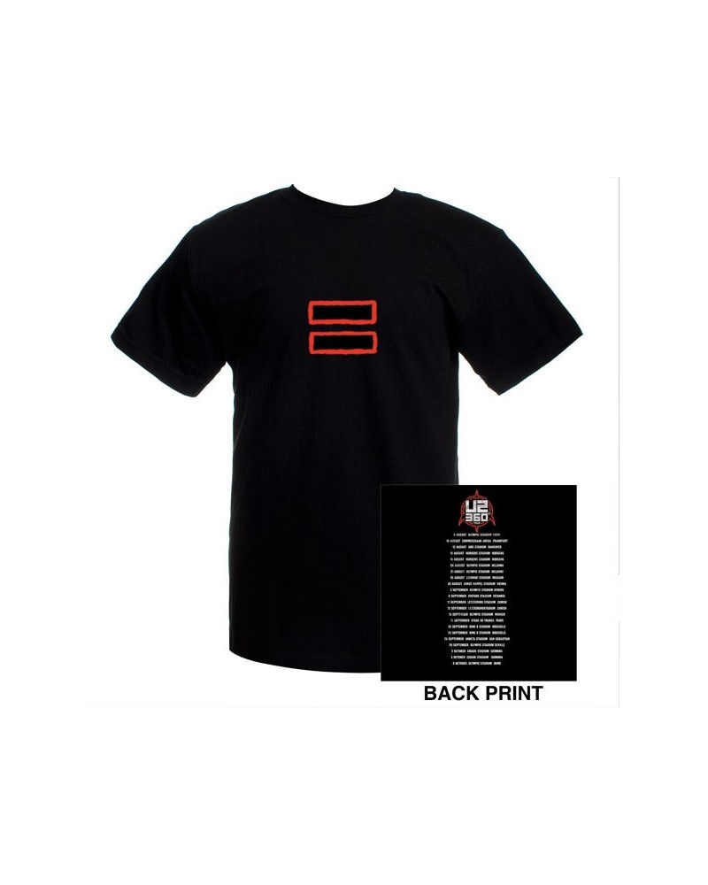 U2 Equal Logo/European Tour Dates T-shirt $7.80 Shirts