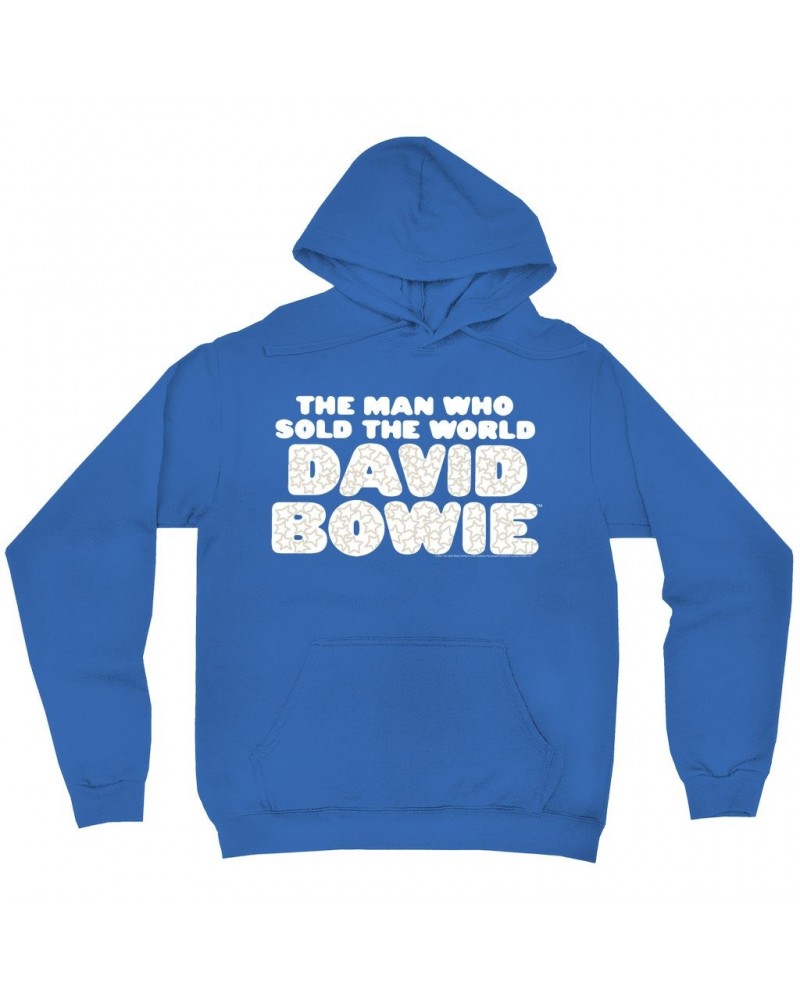 David Bowie Hoodie | The Man Who Sold The World Large Logo Hoodie $15.98 Sweatshirts