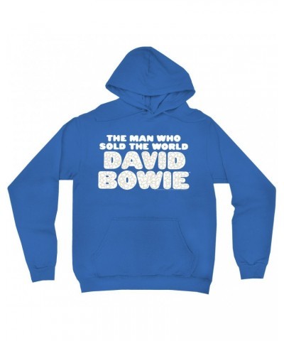 David Bowie Hoodie | The Man Who Sold The World Large Logo Hoodie $15.98 Sweatshirts