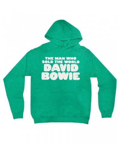 David Bowie Hoodie | The Man Who Sold The World Large Logo Hoodie $15.98 Sweatshirts