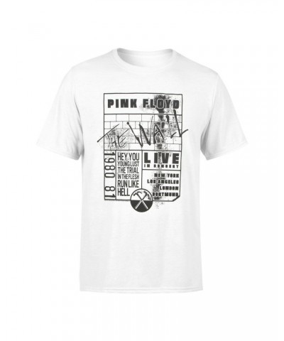 Pink Floyd 1980 The Wall Live in Concert White T-shirt $7.75 Shirts