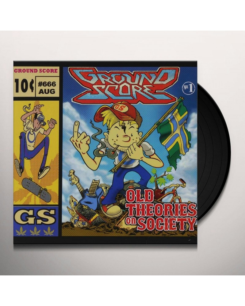 Ground Score Old Theories on Society Vinyl Record $3.91 Vinyl