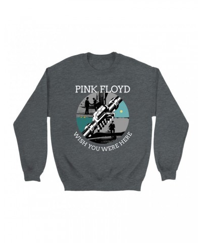 Pink Floyd Sweatshirt | Wish You Were Here Album Collage Sweatshirt $14.68 Sweatshirts