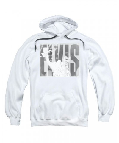 Elvis Presley Hoodie | ALOHA GRAY Pull-Over Sweatshirt $11.20 Sweatshirts