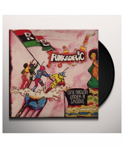 Funkadelic ONE NATION UNDER A GROOVE Vinyl Record - Italy Release $17.55 Vinyl