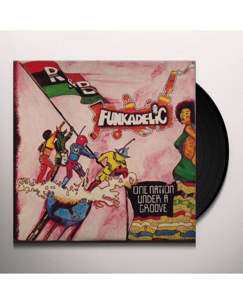 Funkadelic ONE NATION UNDER A GROOVE Vinyl Record - Italy Release $17.55 Vinyl