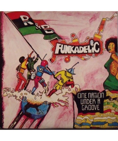 Funkadelic ONE NATION UNDER A GROOVE Vinyl Record - Italy Release $17.55 Vinyl