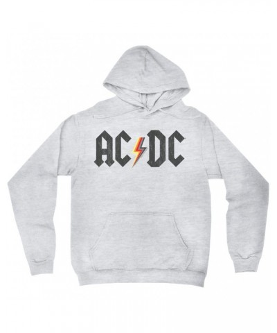 AC/DC Hoodie | Multi-Colored Logo Design Distressed Hoodie $14.38 Sweatshirts