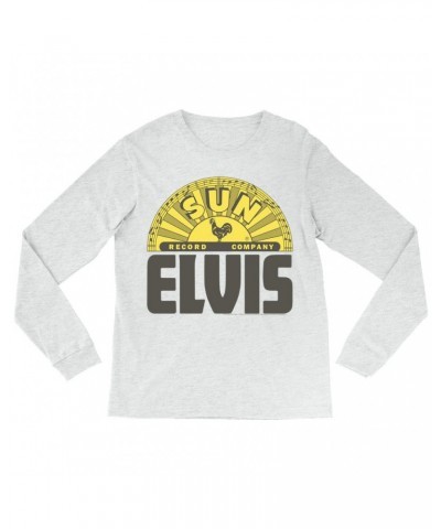 Elvis Presley Sun Records Long Sleeve Shirt | Bold Record Label Logo Sun Records Shirt $11.38 Shirts